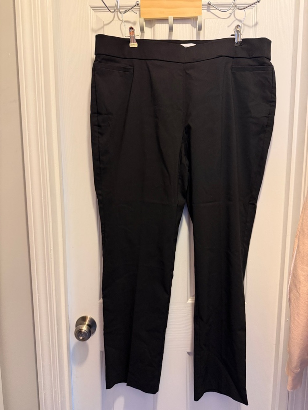 Liz Claiborne Black Straight-Leg Dress Pants